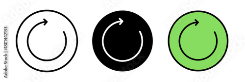 Refresh icon refresh or reload, usually depicted as a circular arrow or two arrows forming a loop, symbolizing updating or reloading content.