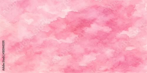 Soft pink watercolor paper texture background with abstract vintage pastel paint design