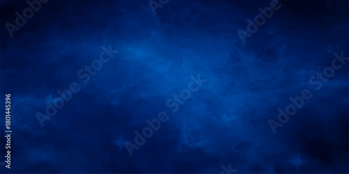 Dark blue abstract sky with smoke and light motion texture for backgrounds