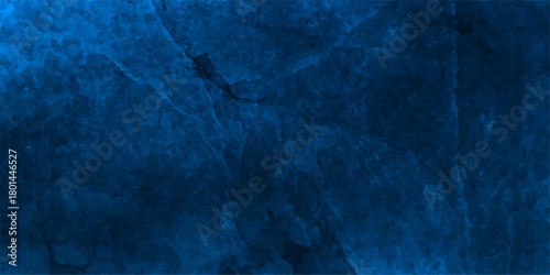 Blue grunge paint wall texture backdrop with aged dark vintage surface pattern