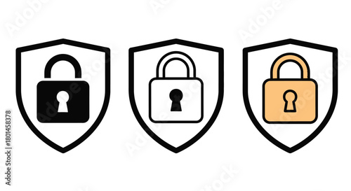 Protect your data with a secure shield and padlock system easily