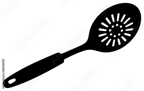 A black and white silhouette of a kitchen utensil, black, brush, comb, flat, hairbrush, icon, illustration, profile, tool, against transparent background