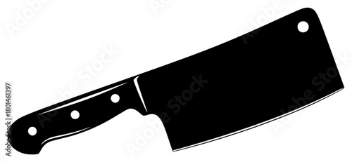 A black and white silhouette of a kitchen knife, black, blade, flat, handle, icon, illustration, kitchen knife, knife, profile, against transparent background