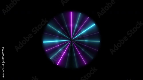 Glowing lines Led neon loop suitable for concerts, tv shows, vj projections, dance music videos, show parties, night clubs, discos, and much more. 4k