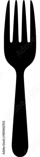 A black silhouette of a fork on a , black, cutlery, fork, pitchfork, profile, tool, utensil, against transparent background