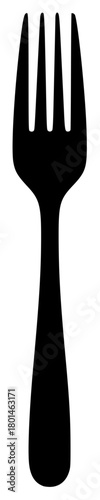 A black silhouette of a fork on a , black, cutlery, fork, pitchfork, profile, spatula, tool, utensil, against transparent background