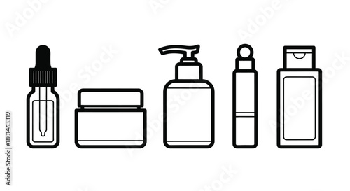 Elegant minimalist skincare products for your beauty brand promotion