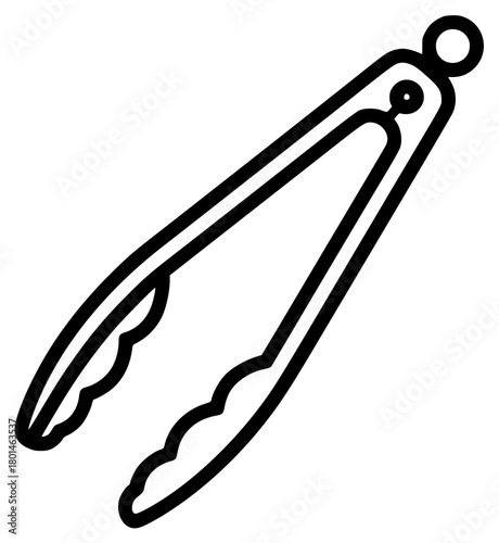 A black and white line drawing of a fishing lure, black, brush, icon, illustration, pencil, razor, tool, against transparent background