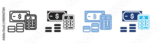 Account icon set multiple style collection