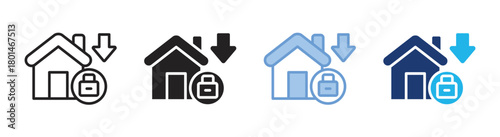 Collateral icon set multiple style collection