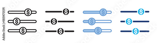 Adjust icon set multiple style collection