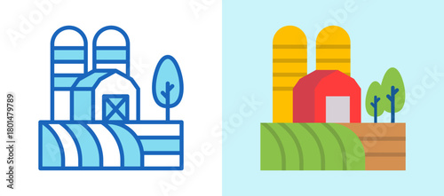 Farm multistyle icon