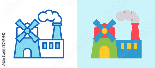 Mill multistyle icon