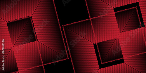 3D glowing red techno abstract background overlap layer on dark space with letter x effect decoration. Modern graphic design element future style concept for banner, flyer, card, or brochure cover