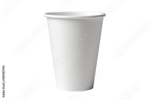 Wallpaper Mural White Disposable Paper Cup Isolated on Transparent Background. Empty White Paper Cup Isolated PNG. Torontodigital.ca