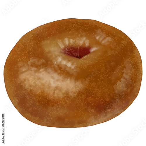 リアルなベーグル1個(チョコレート)