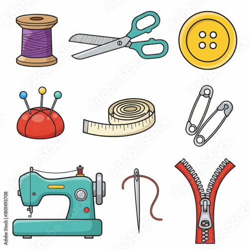 Sewing and Tailoring Tools Collection Craft Equipment Set