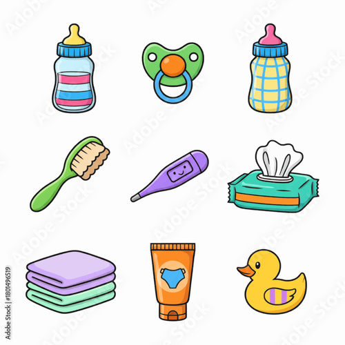 Baby Care Essentials Set Cute Newborn Accessories Collection