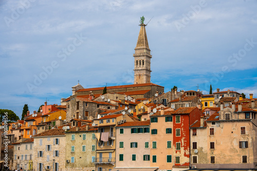 Wallpaper Mural Rovinj, Istria, Croatia – Peaceful Mediterranean Scene with Blue Water and Coastal Landscape Torontodigital.ca