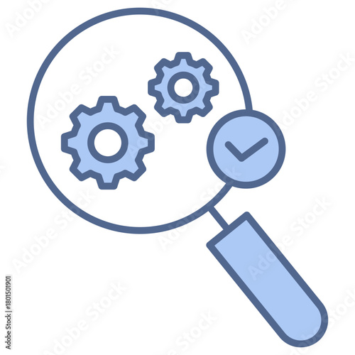 Search Optimization Blue Icon