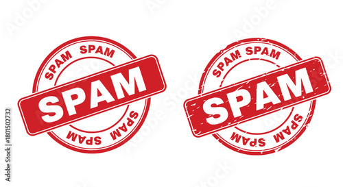 Spam email protection unwanted messages filter software concept