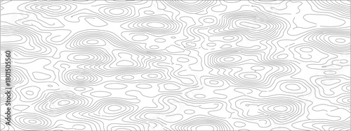 Topographic contour lines pattern abstract vector background seamless design for mapping and geography themes