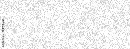 Topographic contour lines pattern seamless vector background for cartography geography and terrain mapping projects