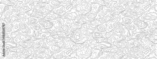 Abstract topographic contour map seamless pattern great for backgrounds and textures