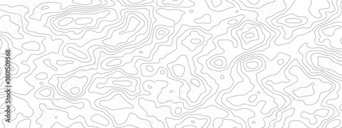 Abstract white topographic map with grey contour lines 1.