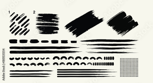 set of black and white barcode