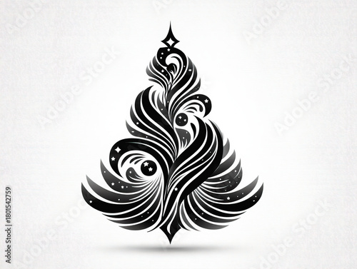 a simple Christmas tree symbol