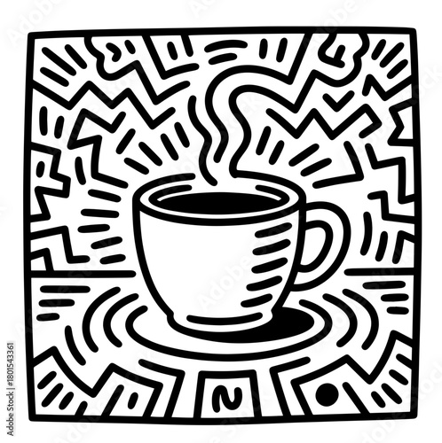 espresso coffee in a transparent cup	