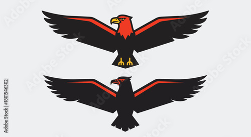 Eagle vector illustration american bird symbol graphic design art