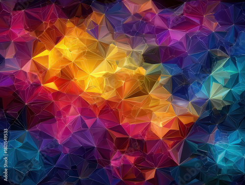 Polygon geometric background