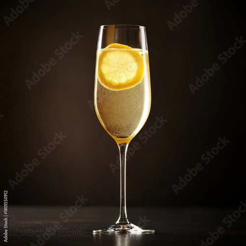 Champagne Cocktail Isolated