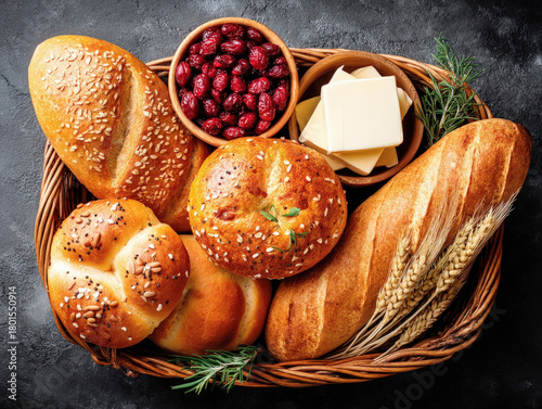 selection of high fibre food