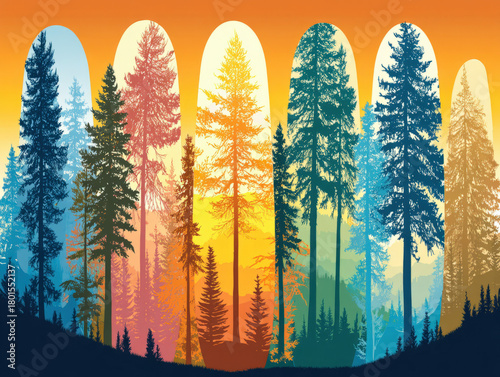 Snowboard graphics design