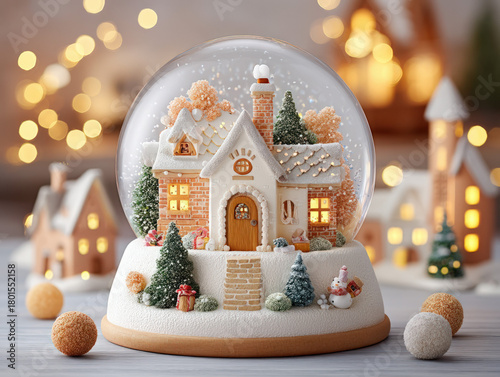 snowglobe with a winter scene