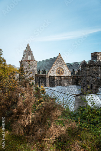 St Conan Kirk historic church in a lush green setting in the Scottish Highlands