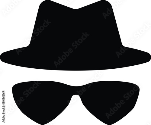 Incognito Silhouette - Hat and Sunglasses