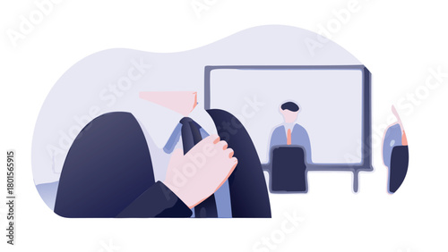 Cinematic close up of a sophisticated businessman with dramatic 3d lighting showcasing professionalism and success in a modern corporate setting