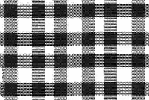Surface pattern tartan fabric, hipster textile plaid seamless. Multicolor background check texture vector in grey and black colors.