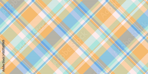 Soft, pastel plaid. A delicate, seamless tartan pattern. Ideal for backgrounds, textiles, and paper goods. Creates a calming, nostalgic,  elegant vibe.