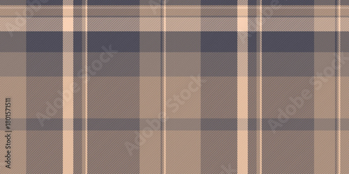 Classic plaid pattern in neutral tones. Abstract texture with woven lines, perfect for backgrounds, textiles, or creating a cozy, rustic aesthetic.