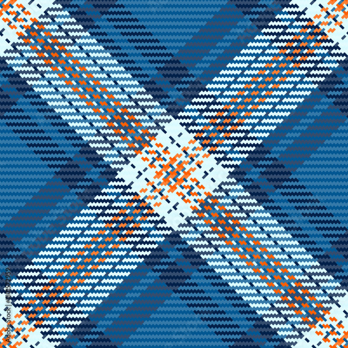 Detailed plaid pattern with intersecting lines. Ideal for fashion design, textile prints, backgrounds, or creative projects needing a textured, vibrant style.