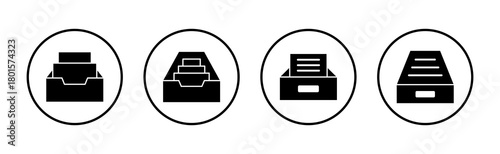 Archive folders icon vector. Document vector icon. Archive storage icon.