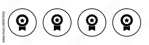 Badge icon vector. Awards icon vector. Achieve sign and symbols. Stamp