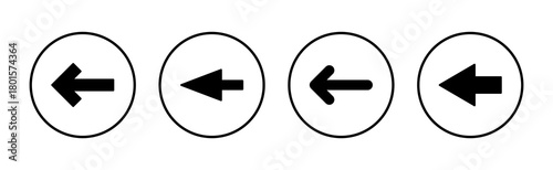 Arrow icon vector. Arrow sign and symbol for web design.