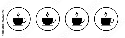coffee cup icon vector. cup a coffee sign and symbol