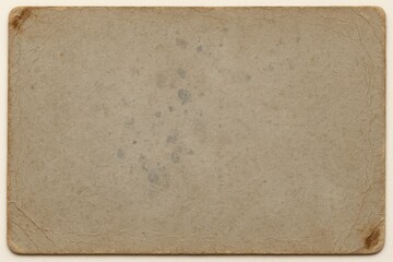 A worn photograph back with muted brown tones, soft creases, faint stains, and gently rounded corners, showing the subtle marks of age and handling that give old prints their timeless character.
